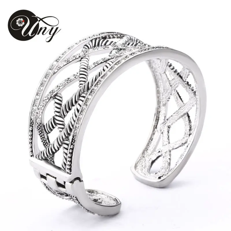 UNY Bracelet Antique Spring Hinge Bangle Twisted Cable Wire Weave Bracelets Fashion Designer Brand Free Ship Christmas Bangles|bangle brand|bangle