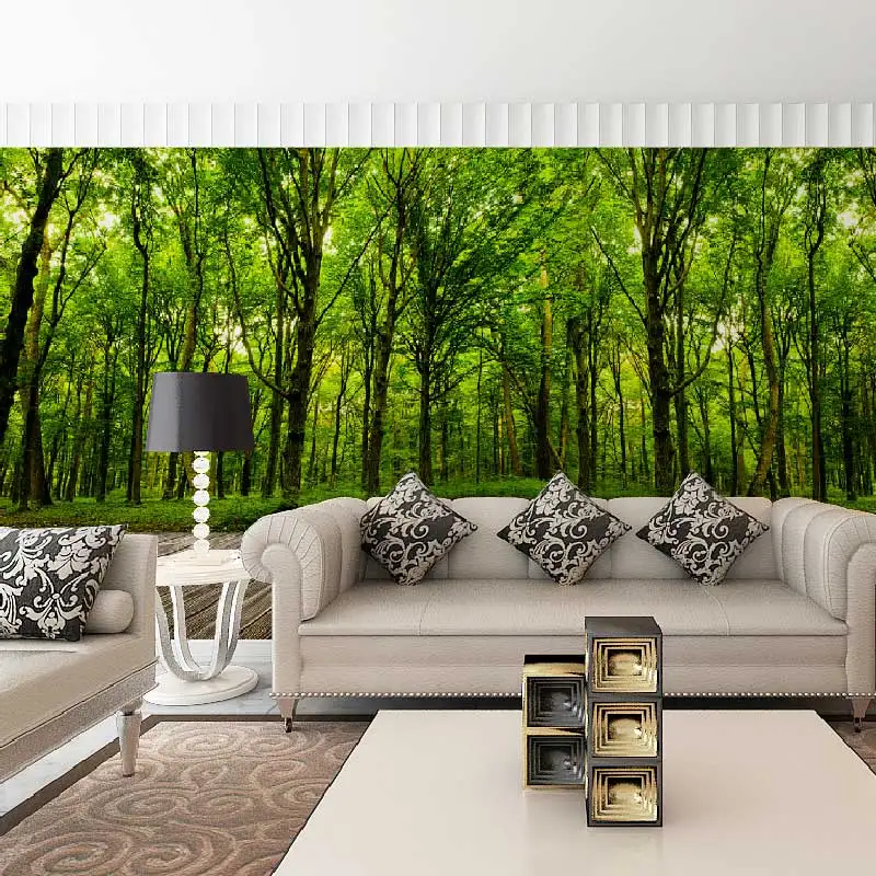 Большие настенные бумаги природа лес фото обои росписи Papel де Parede 3D гостиная
