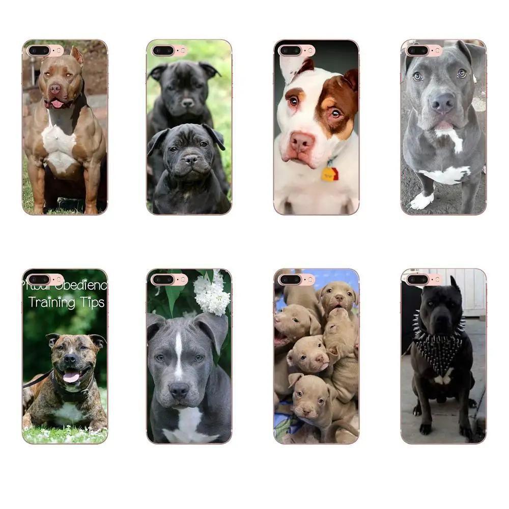 Diy красочный рисунок ТПУ для Galaxy J1 J2 J3 J330 J4 J5 J6 J7 J730 J8 2015 2016 2017 2018 mini Pro Pitbull Dog
