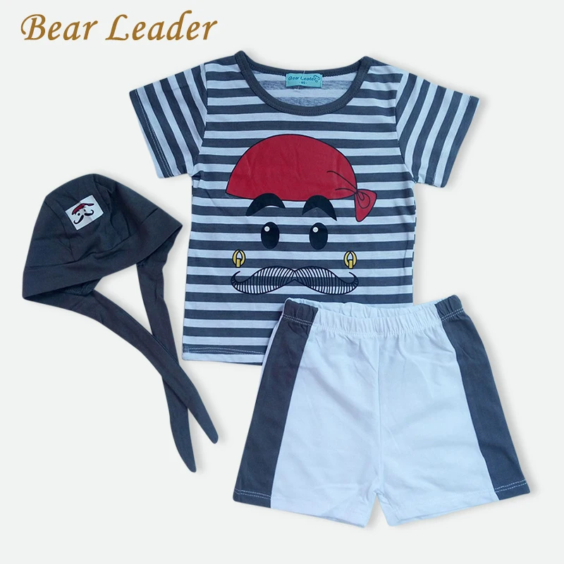 Bear Leader/комплект для младенцев 2019 г. новый летний костюм с надписью маленьких