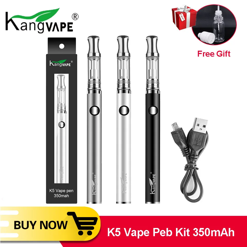 Оригинальный kangvape K5 Vape ручка pod стартовый комплект 350 мАч Подогрев испаритель с