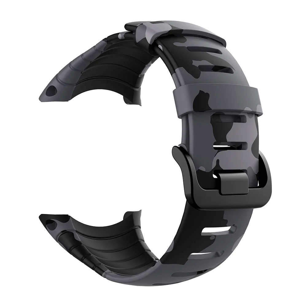 Модный Камуфляжный мягкий силиконовый спортивный ремешок для Suunto Core Смарт часы