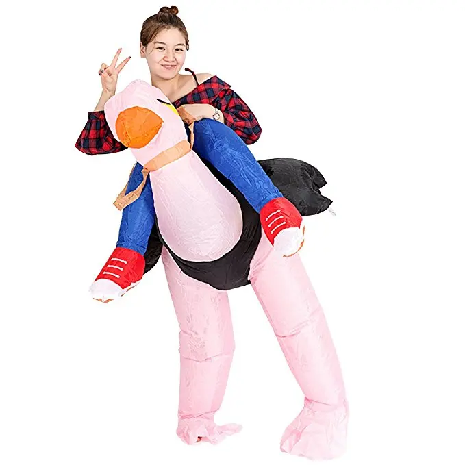 Надувной костюм страуса способный преодолевать Броды для взрослых мужчин женщин