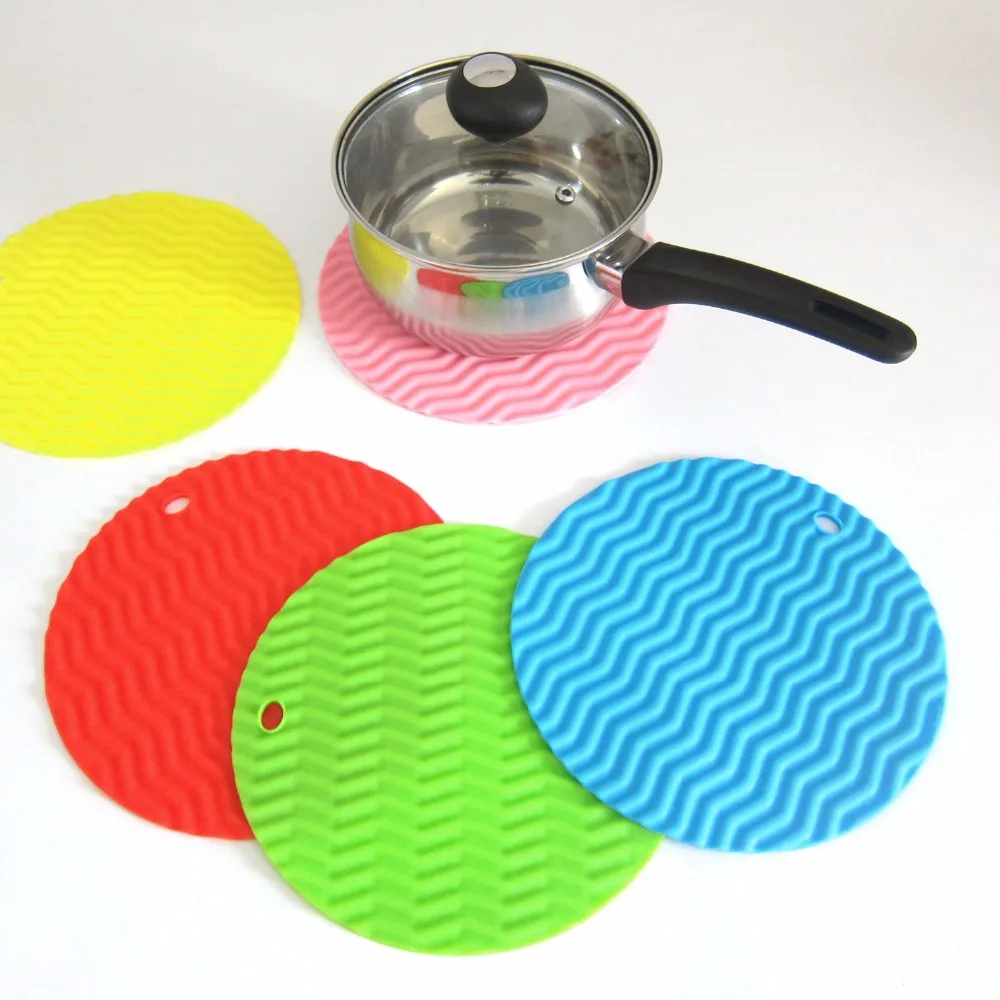 1 шт. круглые силиконовые салфетки для обеденного стола вероятт подставки