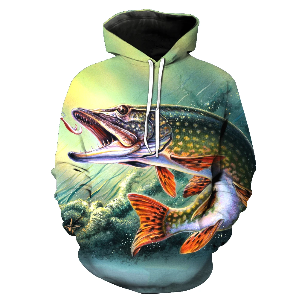 Новинка, модная Толстовка для мужчин/женщин, 3d толстовки с принтом животных, рыбы, травы, карпа, узкая, унисекс, тонкая, стильная толстовка с капюшоном