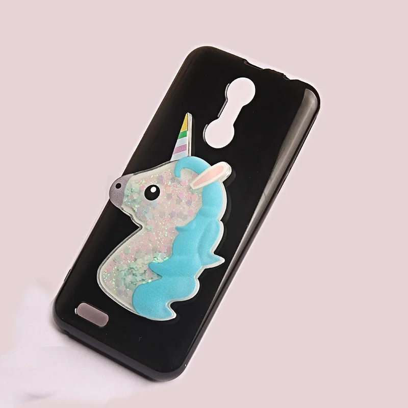 Yelun для zte лезвие V9 V18 N3 V8 V7 M2 M2 lite Z17mini N1 чехол 3D Микки и Минни Маус единорог с принтом зыбучих песков жидкостный мягкий силиконовый задний Чехол