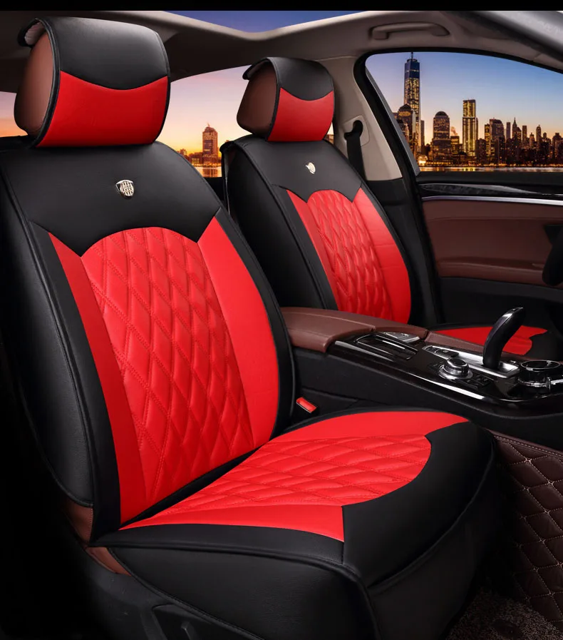 Car Seat Cover Auto Interior Seats Covers Leather for lada 2107 2110 2114 granta kalina largus priora samara vesta