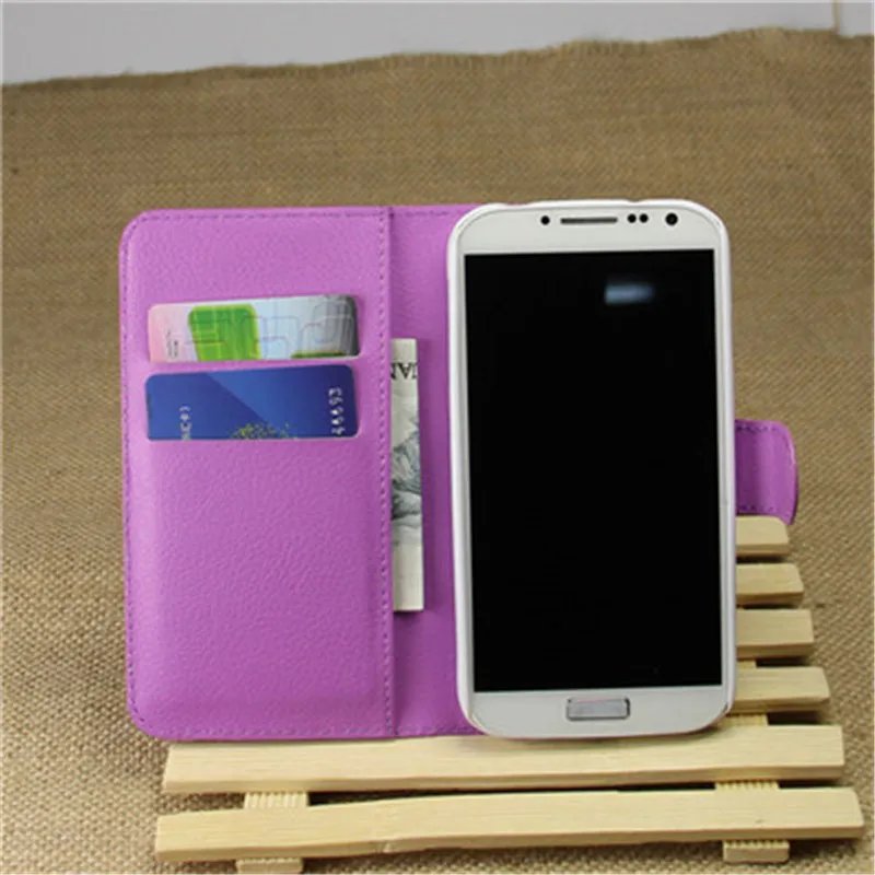 Новый чехол-книжка из искусственной кожи личи для Samsung Galaxy S4 I9500 I9502 I9505 I9506 I9515 с