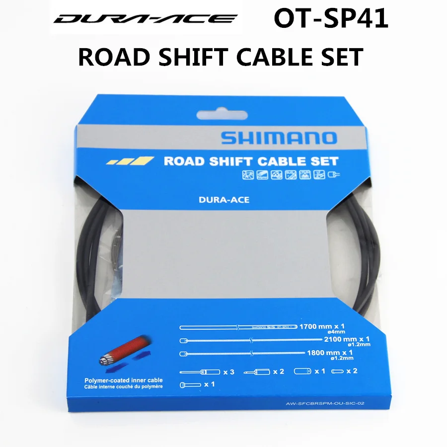 SHIMANO Road shift cable Dura Ace ULTEGRA R8000 105 5800 4700 R9100 9000 OT SP41 ROAD SHIFT CABLE SET SLR-полимерный внешний корпус