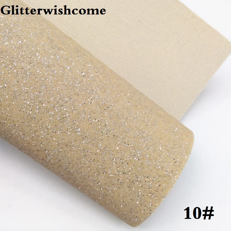 10 Glitterwishcome 21X29 см A4 Размеры синтетическая кожа, мелкие блестки кожаная сумочка в комплекте подкладочная ткань винил для банты, GM052A - Цвет: 10