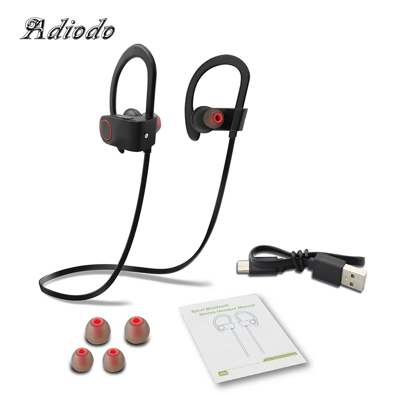 Беспроводные наушники Bluetooth IPX7 водонепроницаемые спортивные басы bluetooth с