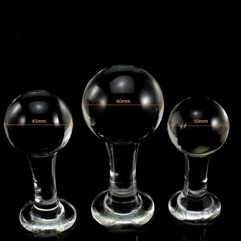 1PCS Big Crystal Dildo Large Glass Anal Plug Pyrex Dong Female Sex Toys for Women Men Vaginal Masturbation Fake Penis | Красота и