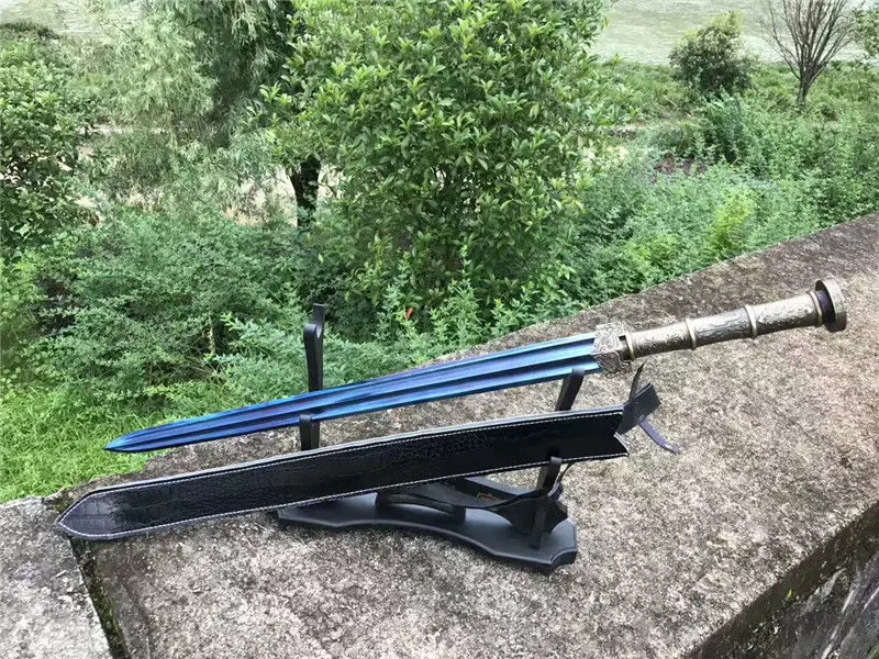 High Quality KungFu Jian Sword Sharp Blue Manganese Steel Blade Metal Handle Full Tang | Дом и сад