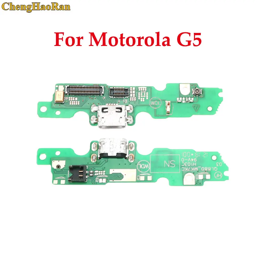 ChengHaoRan USB порт для зарядки плата Motorola Moto G5 Зарядное устройство Док станция разъем