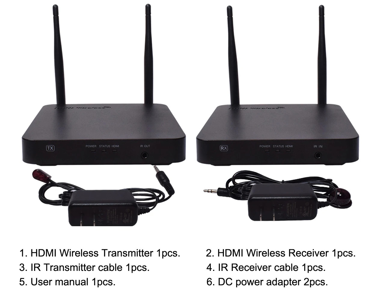 Luiizans HDMI беспроводной удлинитель до 328FT/100 M двойная антенна поддержка Full HD 1080 P