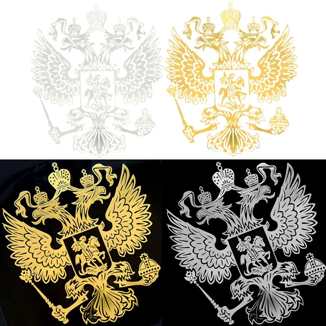 Dewtreetali 6 0*5 4 см 9 0*8 герб Россия никелевая металлические наклейки Российская