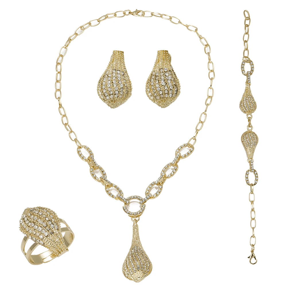 MuKun fashion indian wedding jewelry sets for brides engagement bridal dubai gold women costume classic | Украшения и аксессуары
