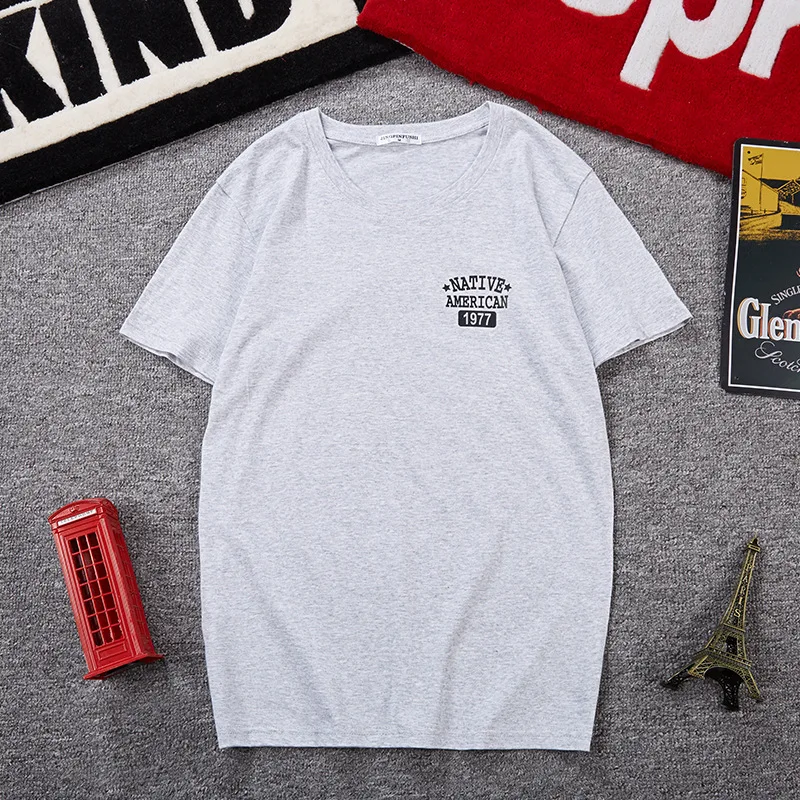 Мужские футболки с коротким рукавом летняя удобная мужская одежда большого