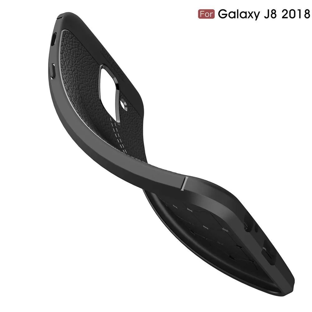 Мягкий матовый чехол-бампер с текстурой личи для Samsung Galaxy J2 J3 J4 J8 J5 J6 J7 Plus Core 2016 On 8 C8