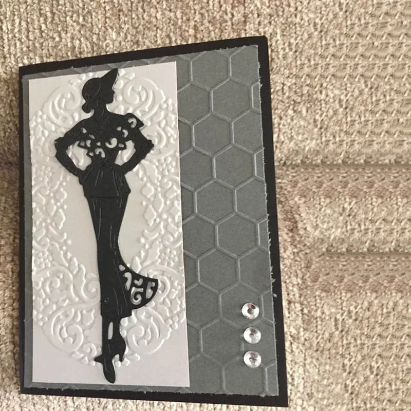 Elegant lady Carbon steel Cutting Dies for DIY Creative Scrapbook Cut Stamps Embossing Paper Craft 1 pc | Дом и сад
