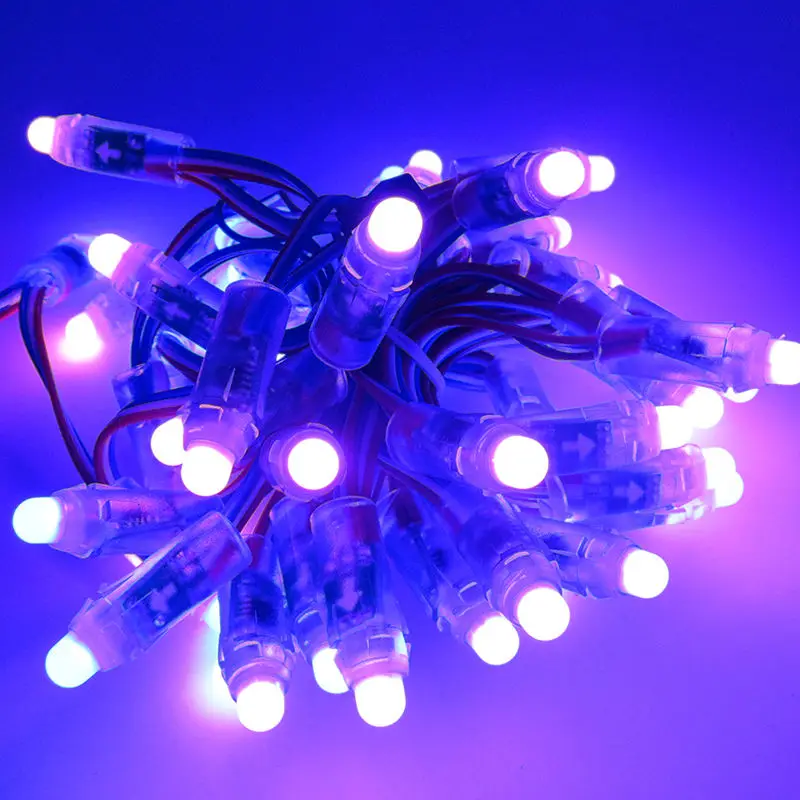 12 мм 5 в rgb pixel led ip68 ic chip SM16703 module light круглой формы 50 светодиодов/string