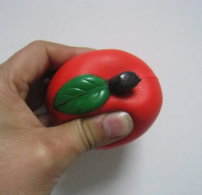 Бесплатная доставка 7 см из искусственной кожи мягкого вспененного материала apple