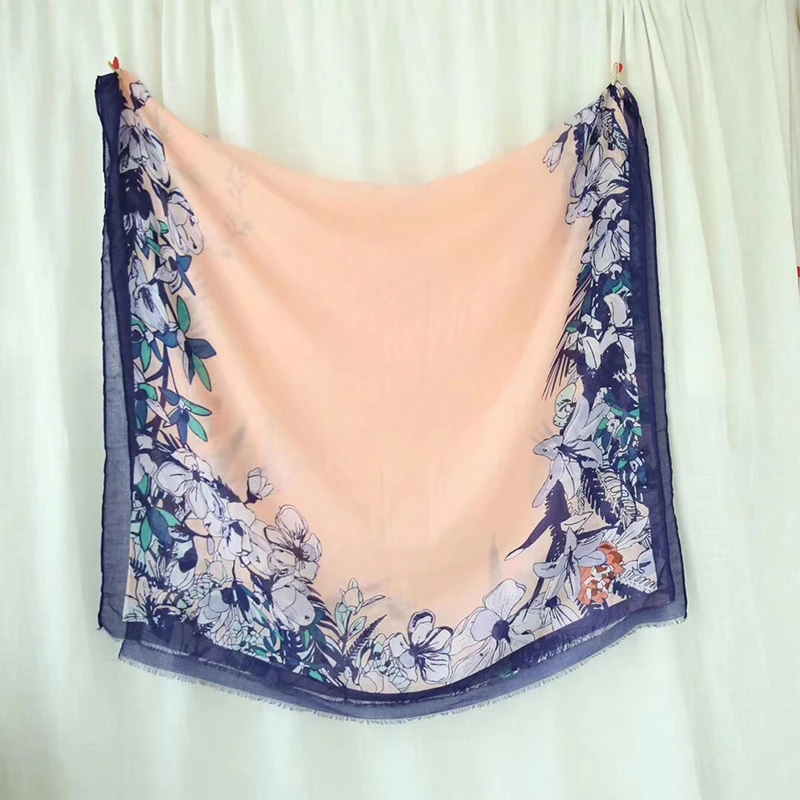 

New Design Flower print cotton scarf with tassel scarves muslim women shawl hijab wraps fashion bandana 10pcs/lot fast shipping