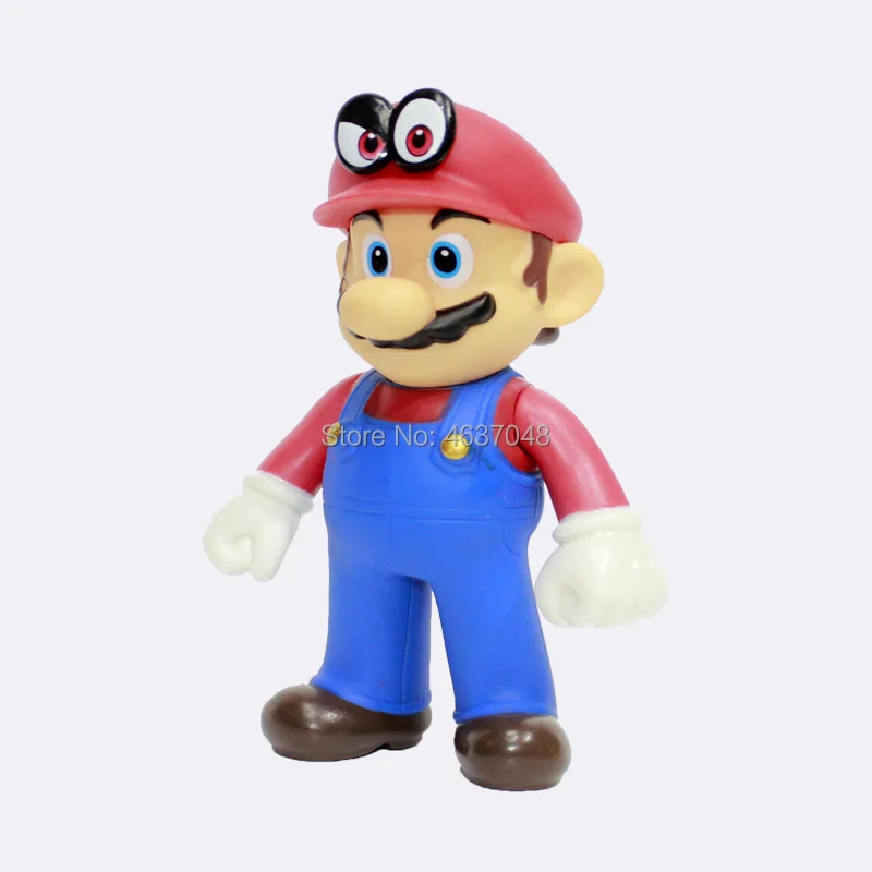 13 см Super Mario Bros Bowser Luigi Koopa Йоши Марио уарио производитель Odyssey Donkey Kong Toad ПВХ Фигурки Модели кукол игрушки
