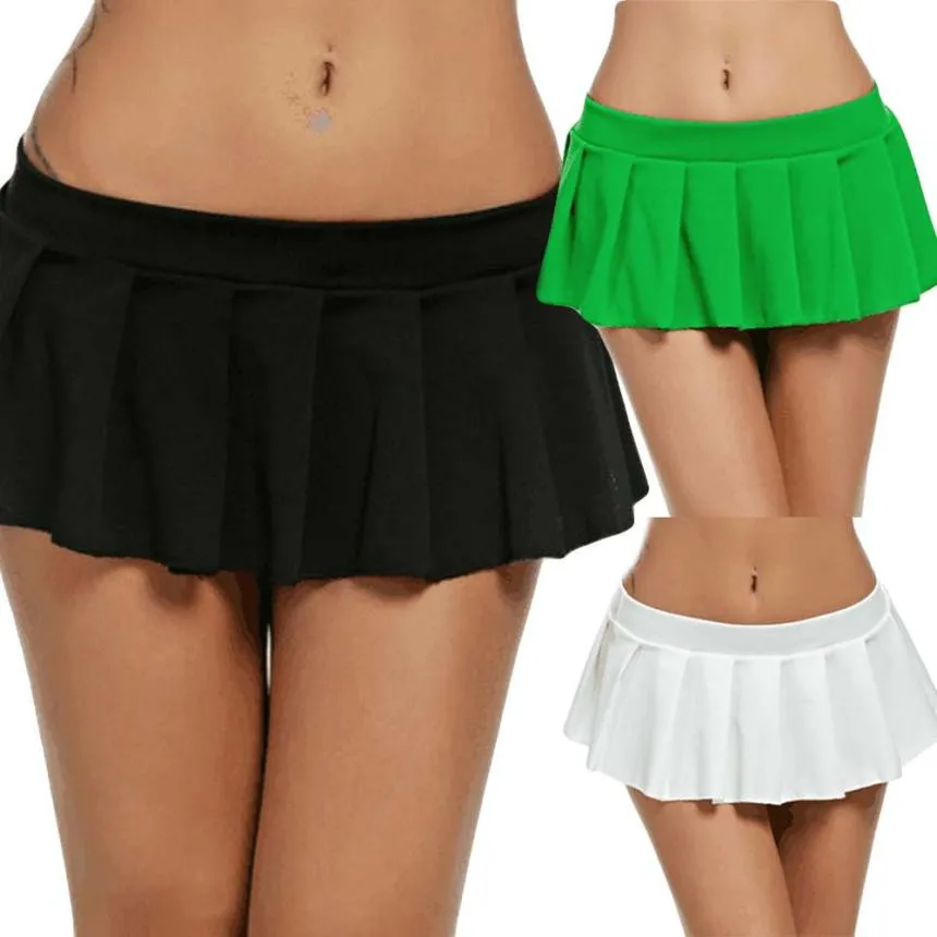 

Women Skirts 2021 Fashion Summer women's Pleated Skirt Low-Waisted Sexy Club Mini Skirt Plus Size S-2XL faldas mujer 50*