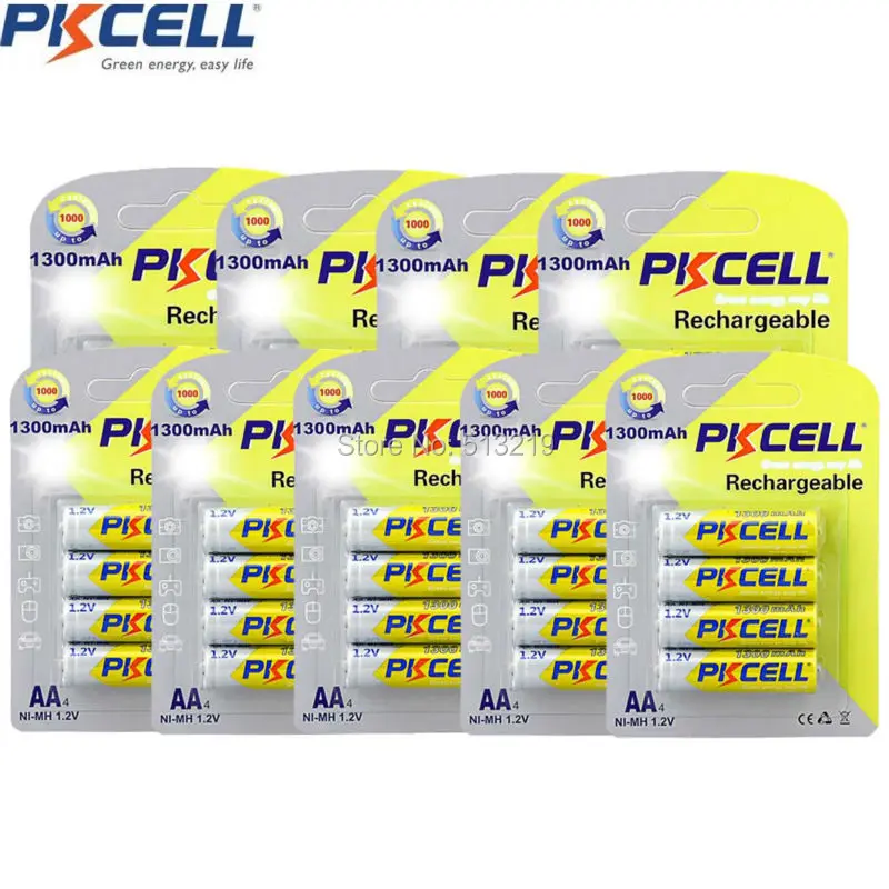 9Pack/36Pieces 2A Batteries Ni-MH AA 1.2V Rechargeable Battery Capacity 1300mAh | Электроника