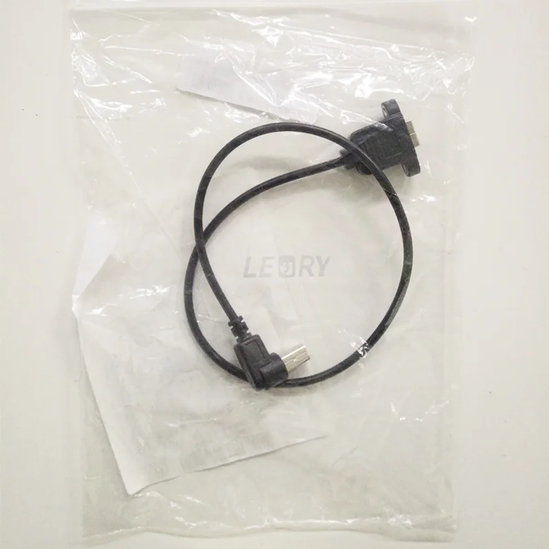 LEORY 50 см USB2.0 локоть B мужчин и женщин кабель usb Тип B провода разъем Принтер Панель Крепление удлинитель винт отверстие разъем