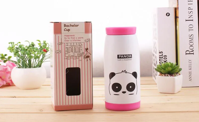 Высокое качество Мультфильм Вакуумная бутылка Спортивная бутылка из нержавеющей стали Термочашка вакуумные, сохраняющие Тепло Кружка 260 мл/350 мл/500 мл Забавный подарок