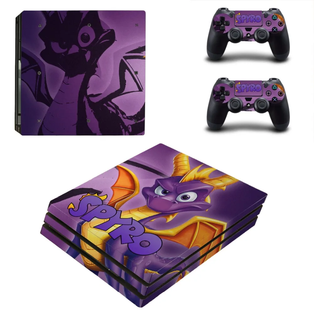 Виниловая наклейка Spyro The Dragon PS4 Pro для Playstation 4 2 контроллера Pro|Наклейки| |
