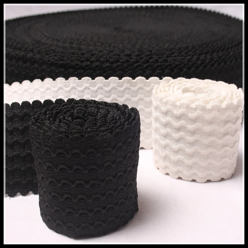 Эластичная кружевная лента из сетки белая черная ширина 60 мм 6 ярдов/партия|ribbon free