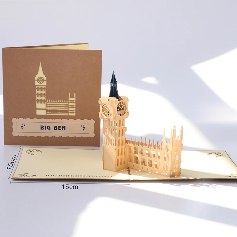 Paer Spiritz 3D всплывающие открытки винтажные оригами для ручной работы бумага лазерная резка крафт подарки на день рождения для бойфренда папы - Цвет: 8003
