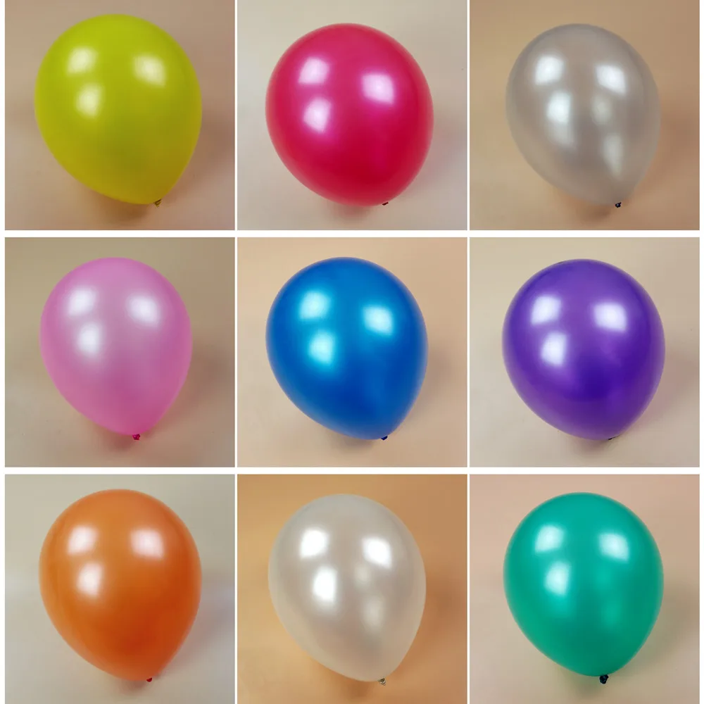 Утолщенные латексные круглые серебряные воздушные шары с жемчугом 12 дюймов 2 8 г