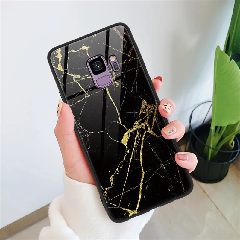 dlshei Защитная пленка из закаленного стекла для Coque Samsung Galaxy A50 A70 J4 J6 J5 J7 Prime A6 плюс A8 A7 Note 8 9 S10e S8 S9 S10 плюс M10 M20 чехол - Цвет: dlshei