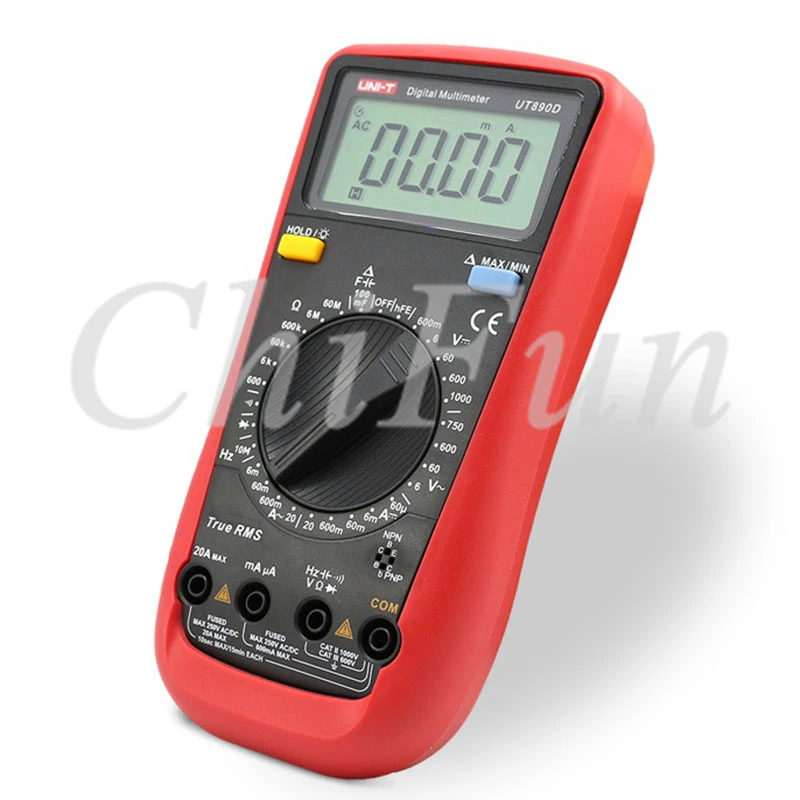 UNI-T UT890D True RMS цифровой мультиметр Электрические Тесты ручной er емкость AC DC