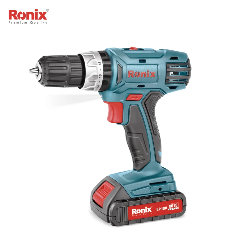 Ronix Новинка 18В 1.5A шуруповерт дрель две батареи с функцией Impcat BMC коробка модель