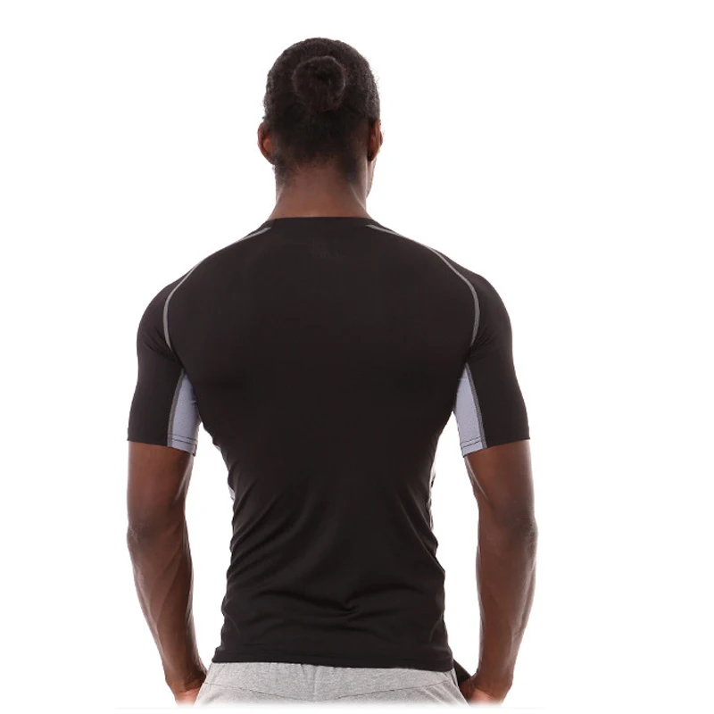 UABRAV Men Sport T-Shirt Compression Quickly Dry Fitness Gym T-shirts Short Sleeves Running Jesery | Спорт и развлечения