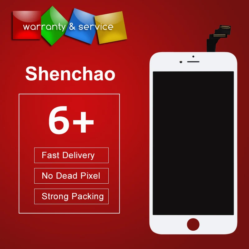 Без битых пикселей для shenchao качественный дисплей iphone 6 plus ЖК-кодирующий