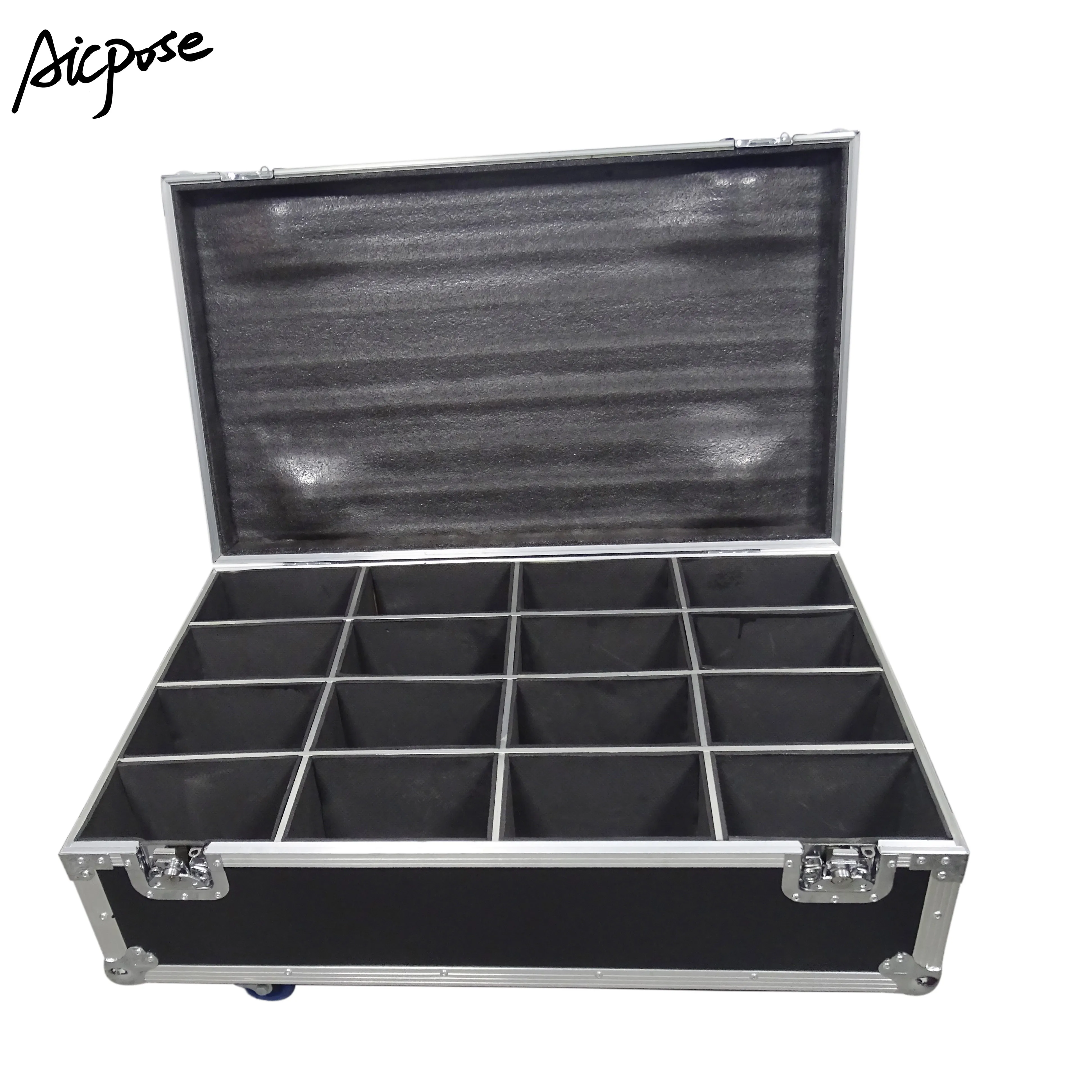 

16Pcs/lots 7x10WLed Par Lights RGBW 4in1 Flat Par Led DMX512 Disco Light Professional Stage DJ Equipment With Flight Case