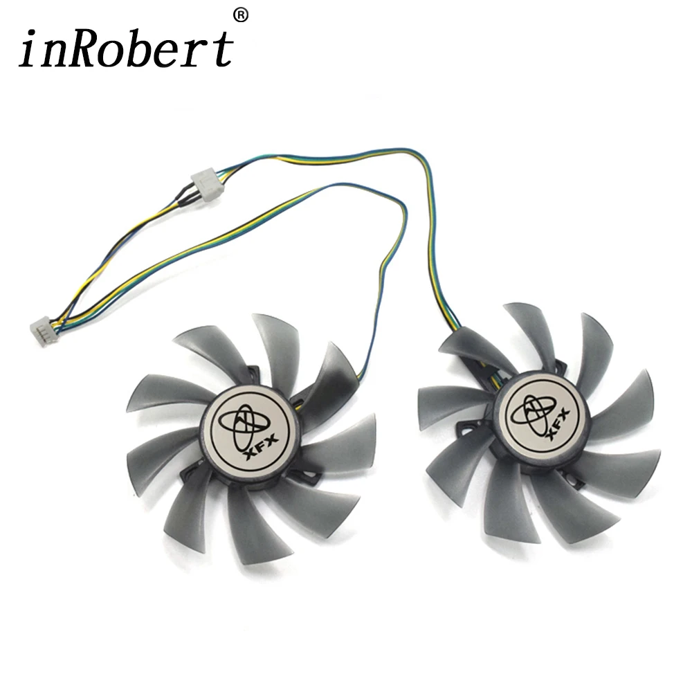 Кулер с двумя шарикоподшипниками 85 мм для видеокарты XFX RX 470D 4G 560 280X 3G 290X 8G 570