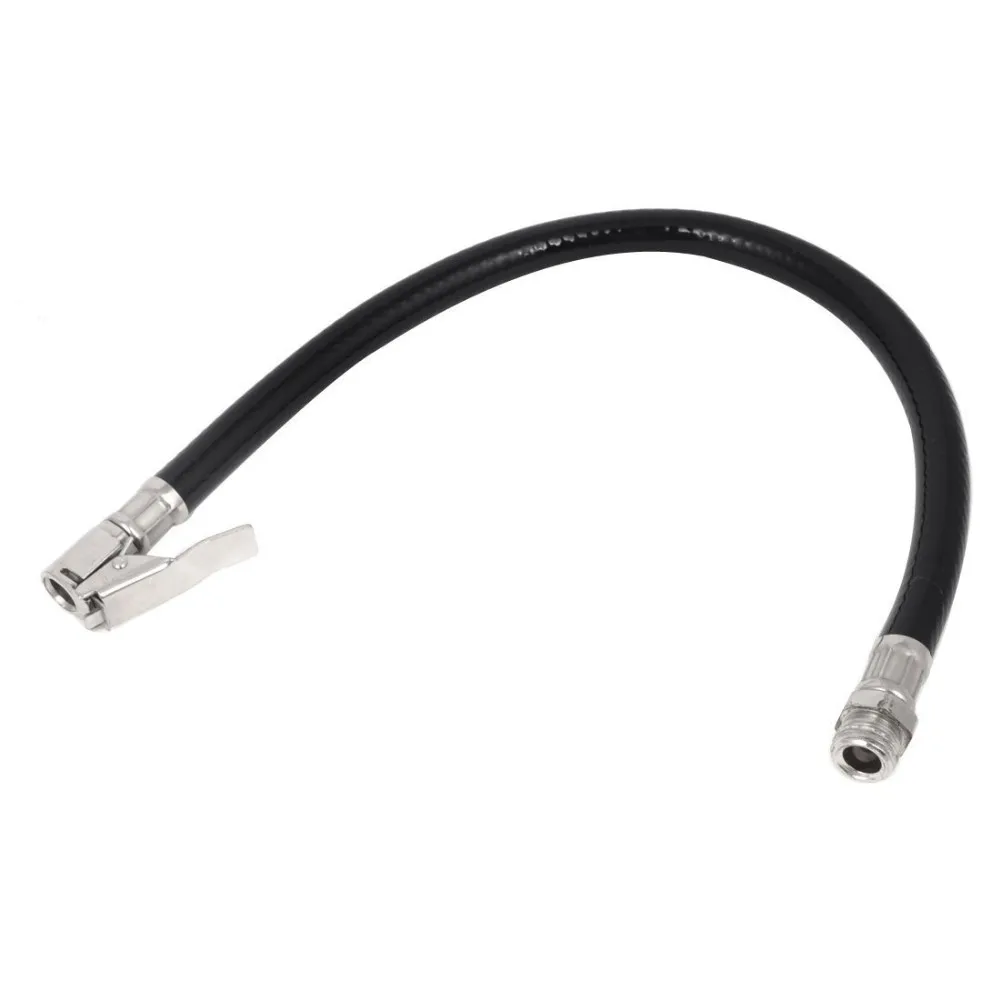 

Tire Inflator Flexible Clip On Air Tyre Tire Chuck Inflator Rubber Hose for Car Motorcycle Pump