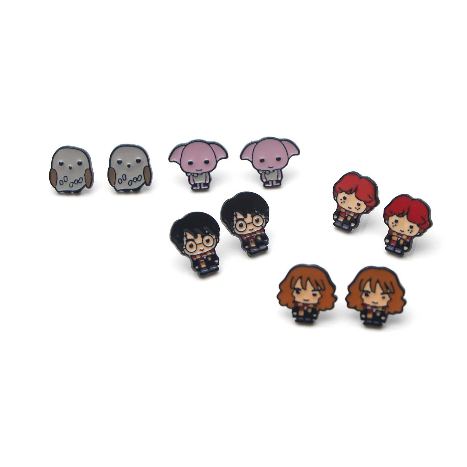 

V149 1 Pair My Hero Academia Magic school Steel Pierce Ear Stud kids Earrings For Women Enamel Earrings Party Jewelry Gifts Girl