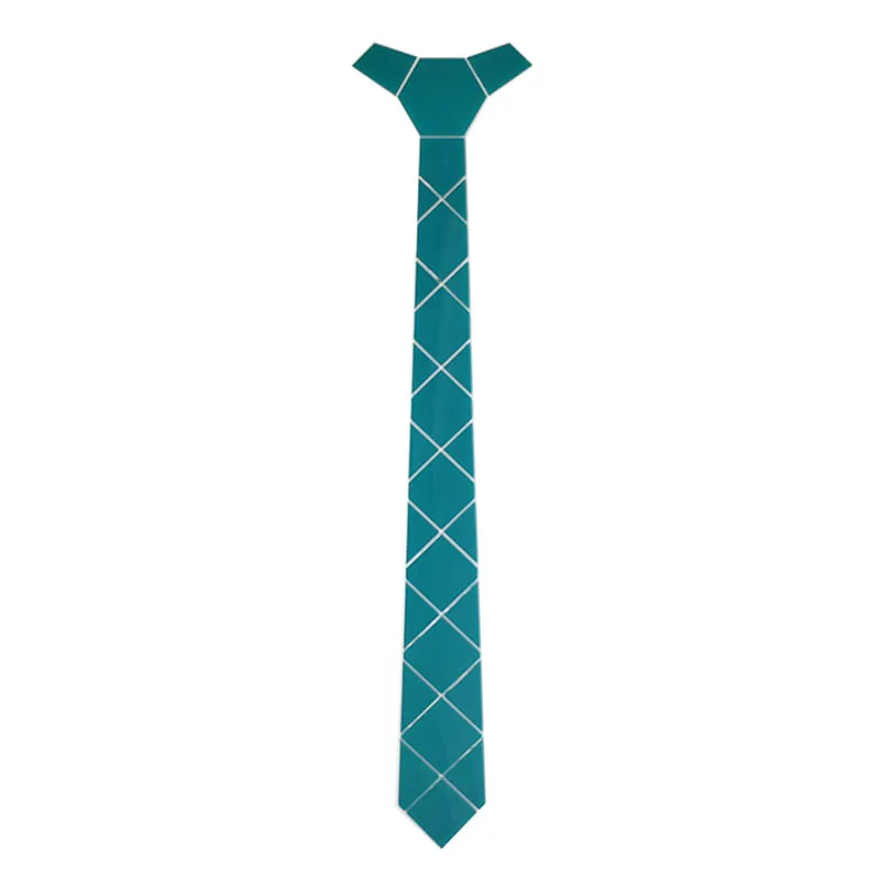 Dark Green Plaid Fashion Floral Necktie Slim 5cm Glossy Silk Feel Metallic Acrylic Formal Bow Tie Men Wedding Luxury Gift