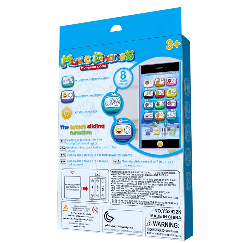 Многофункциональный мобильный телефон игрушки Smart Touch Экран обучающаяся машина