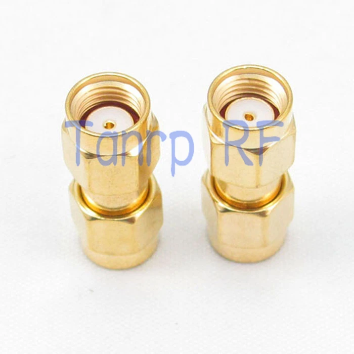 

RP-SMA male plug to RP-SMA male plug straight RF coaxial connector adapter cable