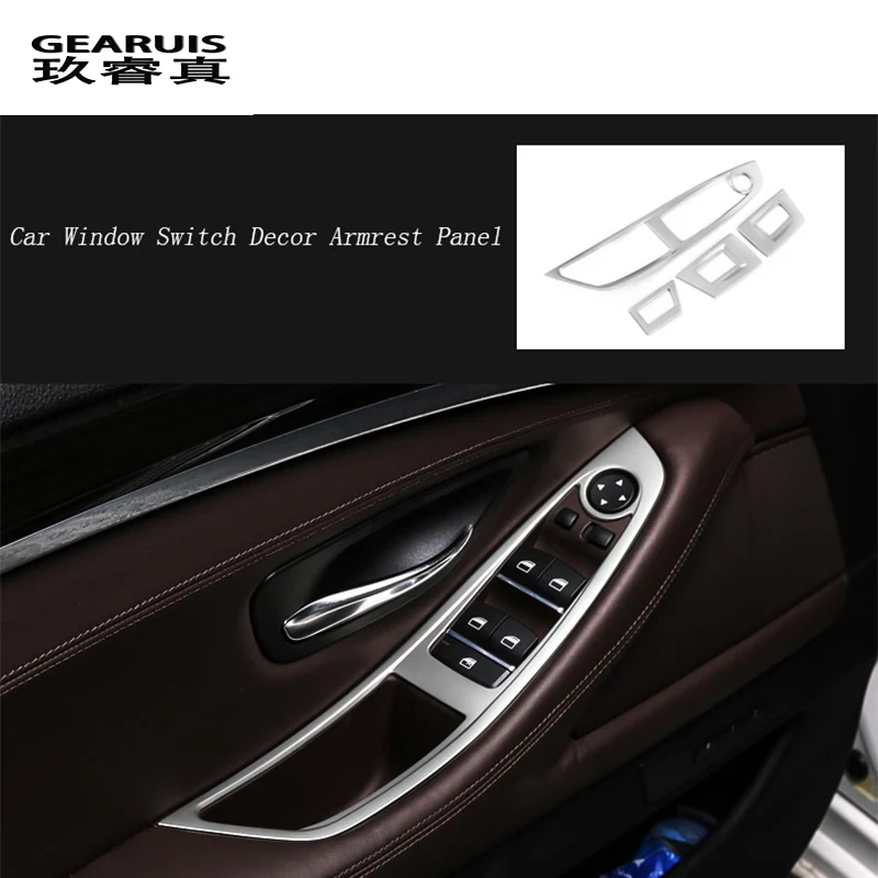 Автомобильный Стайлинг оконный подъемник рамка управления переключатель окна
