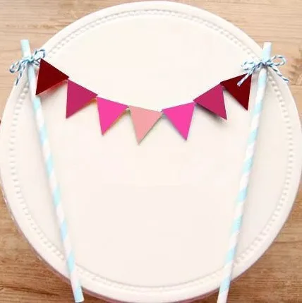 Бесплатная доставка гирлянда с радужным флагом для торта бандаж детей на день